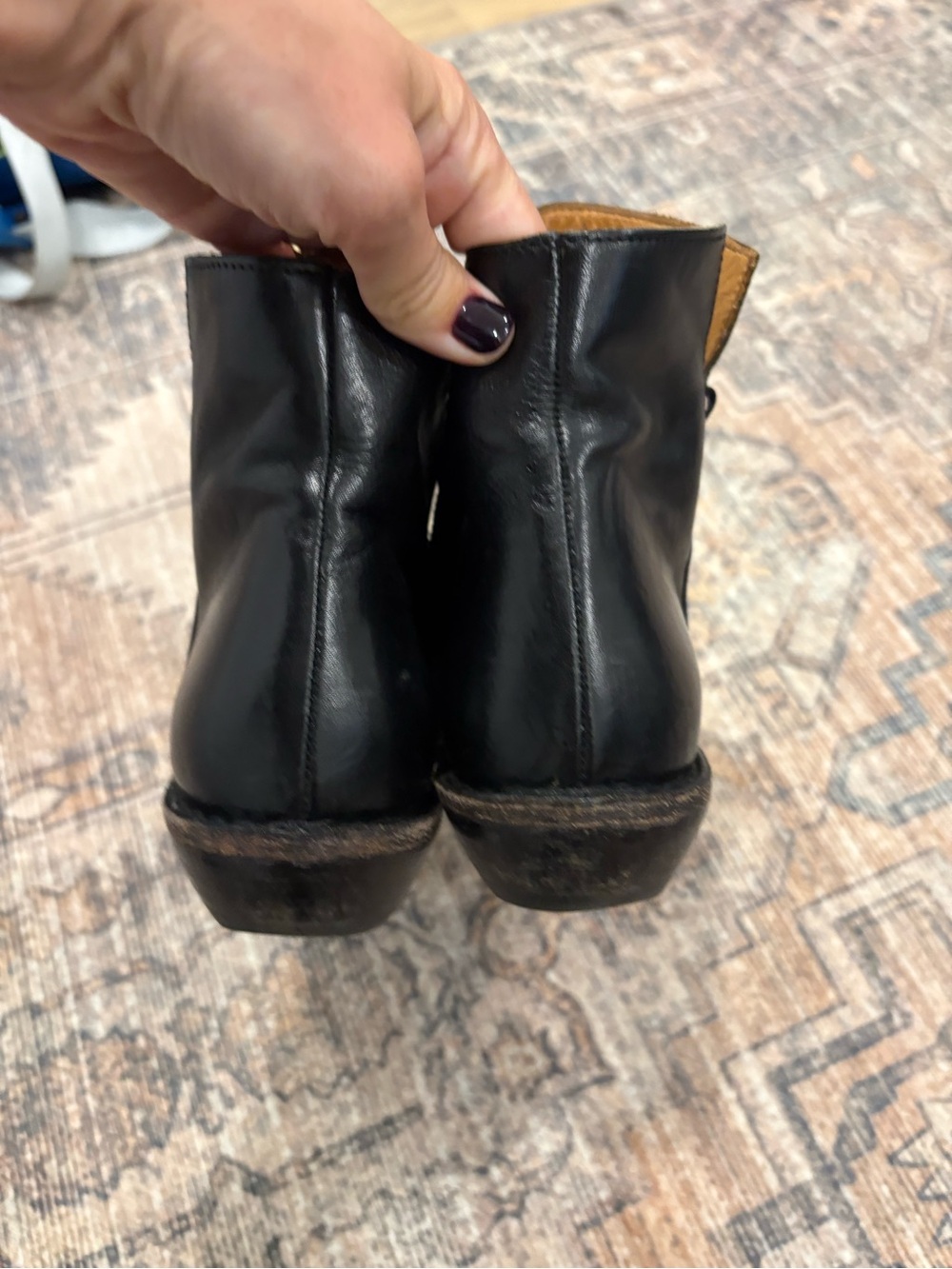 Fiorentini + Baker Black Leather Ankle Boots 36 (fits 37) - Picture 2 of 5